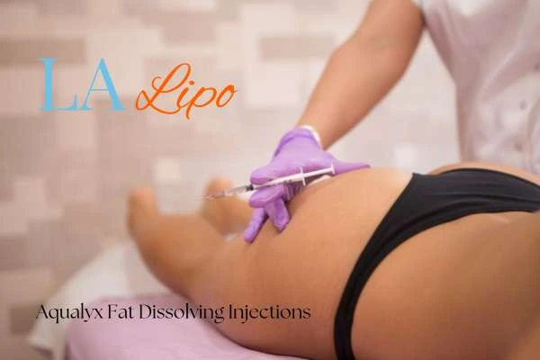 Woman having fat dissolving injections Houghton Regis on thighs