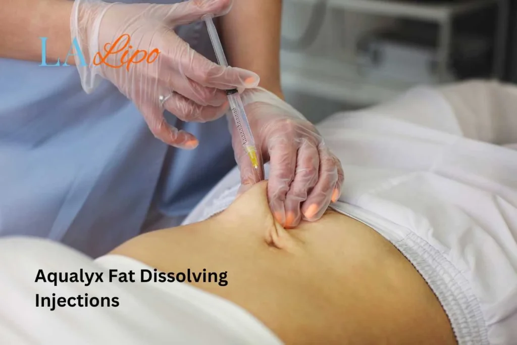 woman having fat dissolving injections Houghton Regis in the stomach