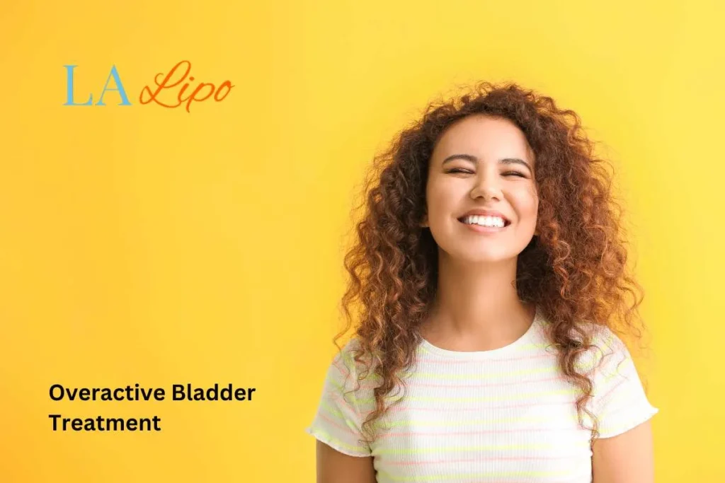 woman smiling about overactive bladder treatment Houghton Regis solutions