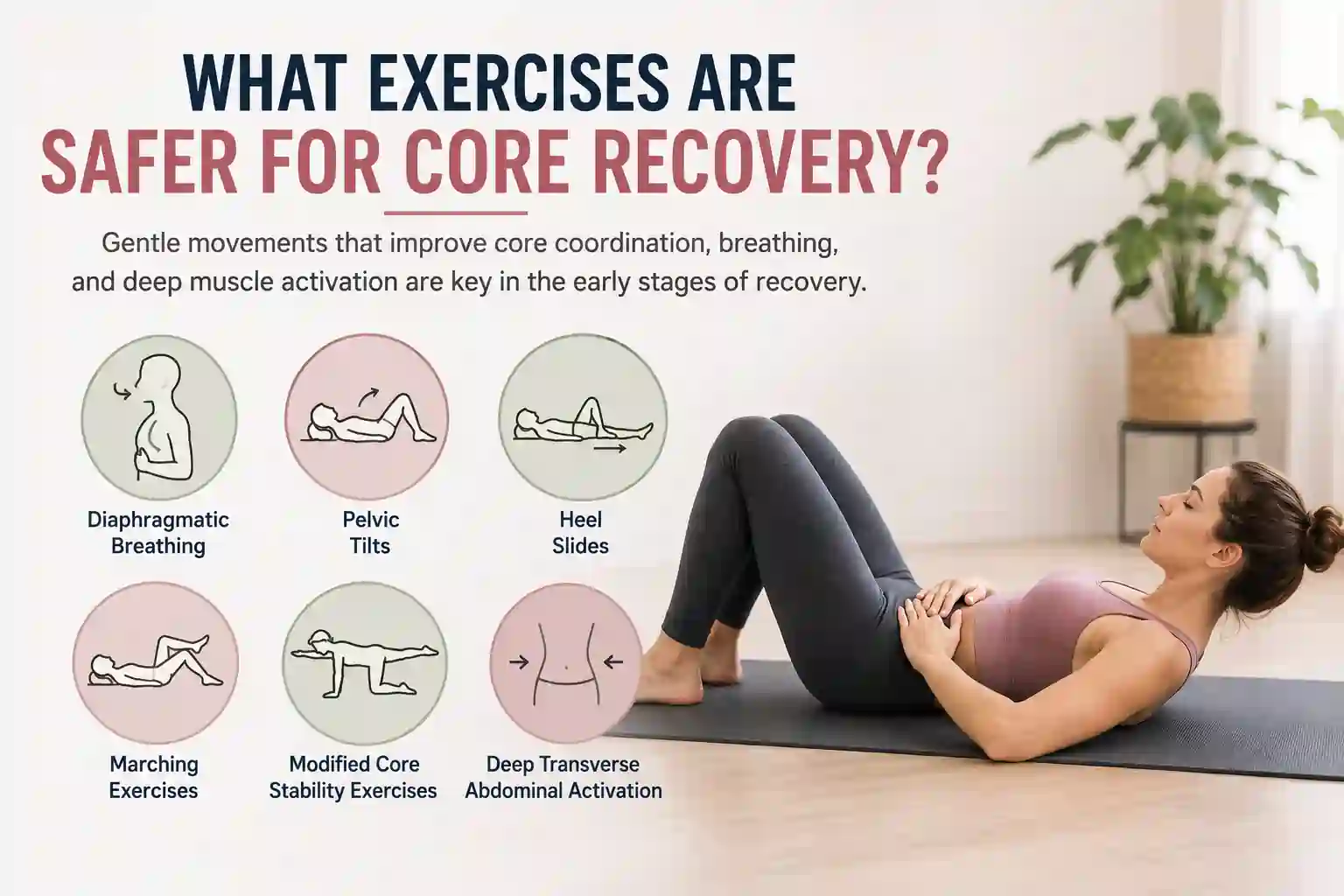 Which exercises may help diastasis recti Houghton Regis?